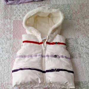Gymboree Cream Vest with Red Details